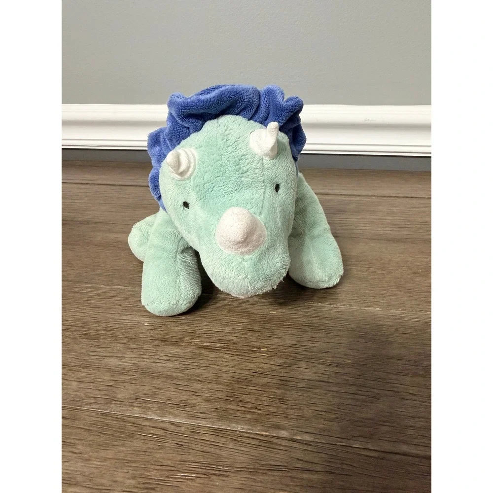 Carters Just One You Mint Green Triceratops Dinosaur Plush